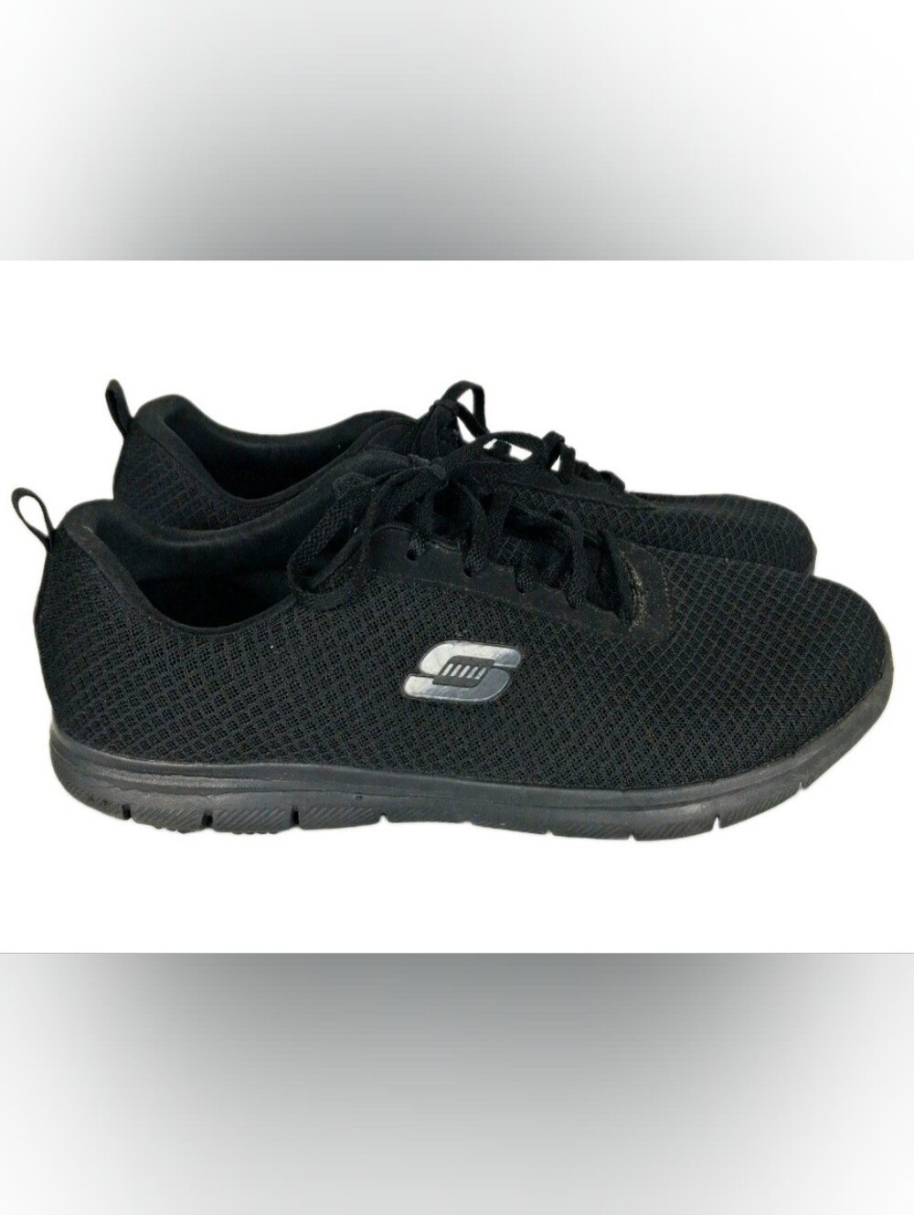 Skechers Womens Ghenter Bronaugh Work Slip Resistant Shoes Size 11 Black 77210W